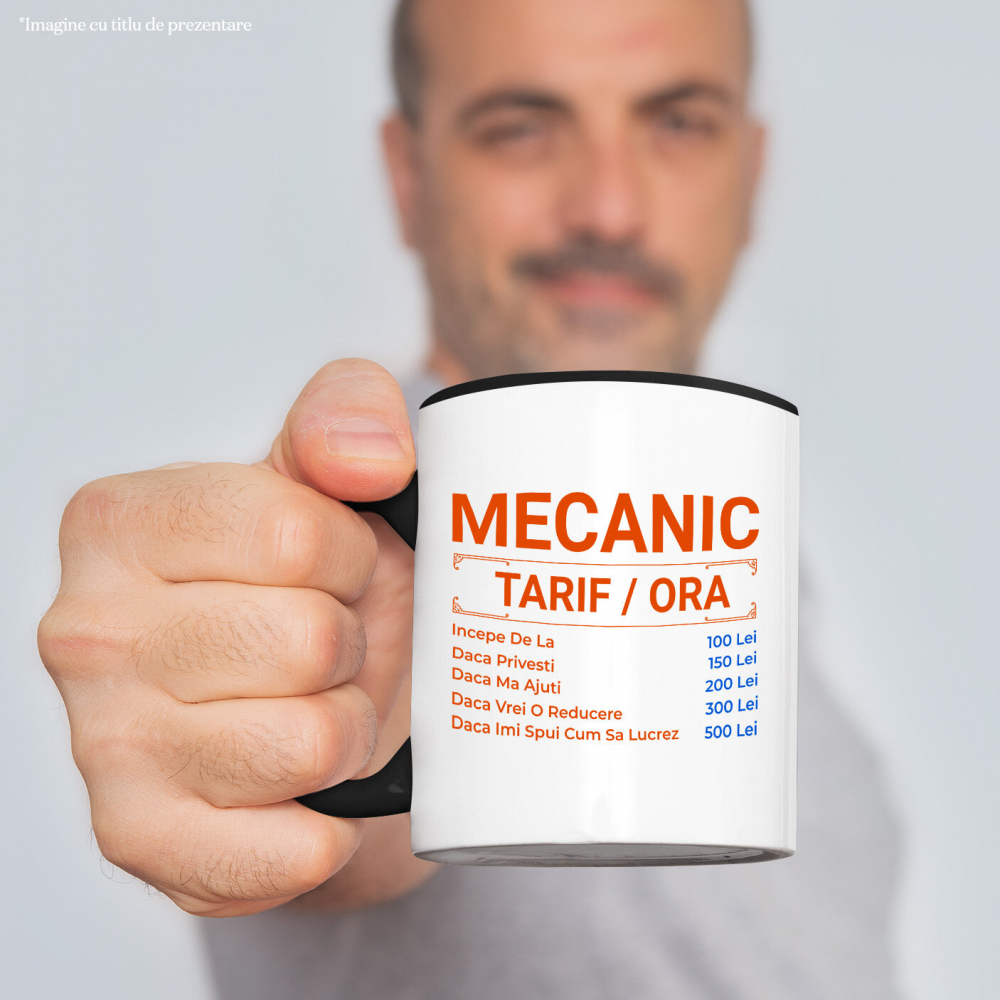 Cana Personalizata Tarife Mecanic – Design Amuzant cu Glume Auto și Meserie [2]