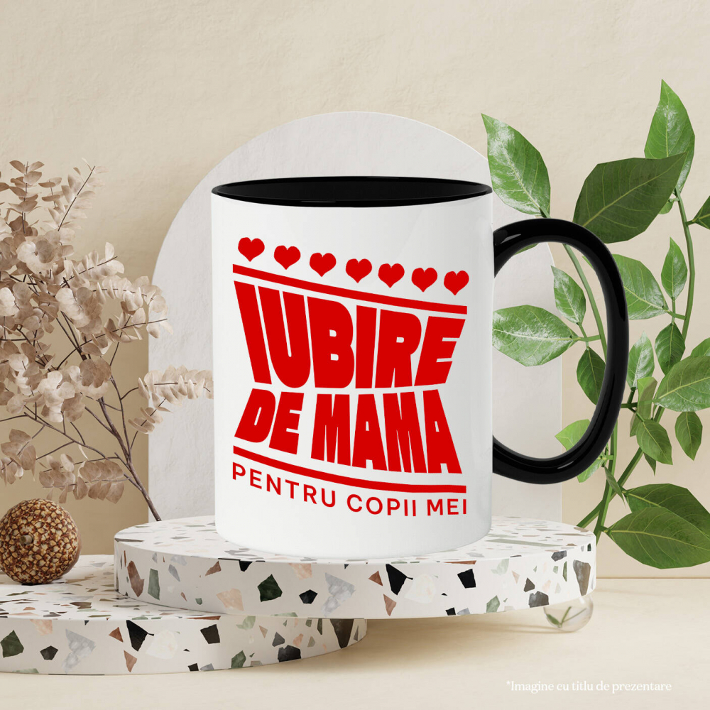 Cana Personalizata Cadou Personalizat „Iubire de Mamă pentru Copii Mei” | Design Bizar Arhitect pentru Familie [3]