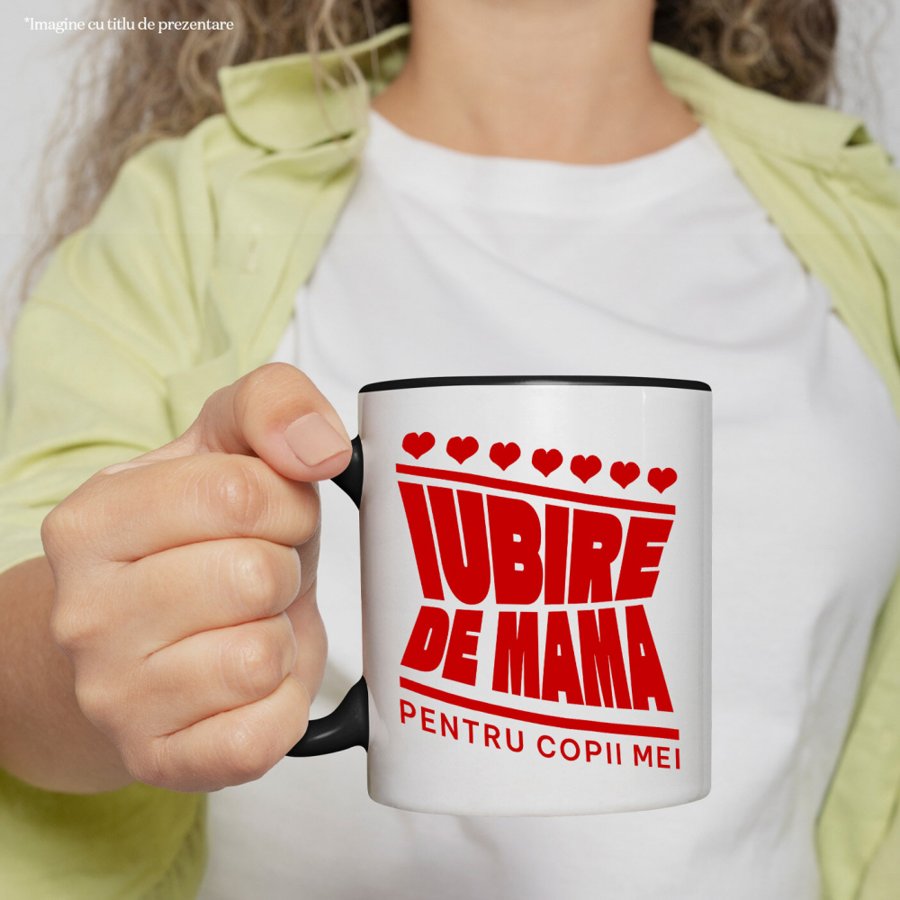 Cana Personalizata Cadou Personalizat „Iubire de Mamă pentru Copii Mei” | Design Bizar Arhitect pentru Familie [2]