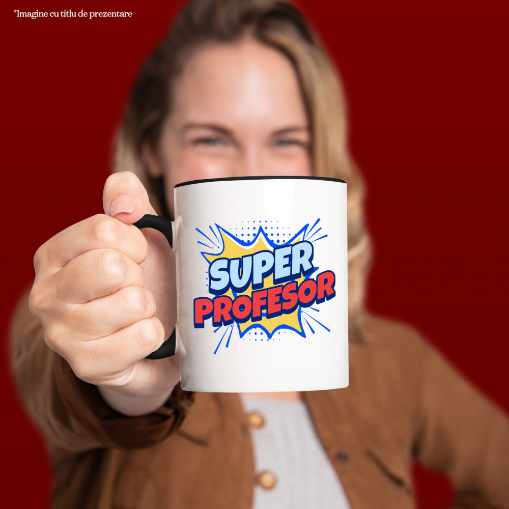 Cana Personalizata Super Profesor – Design Desene Animate pentru Copii și Educație [2]