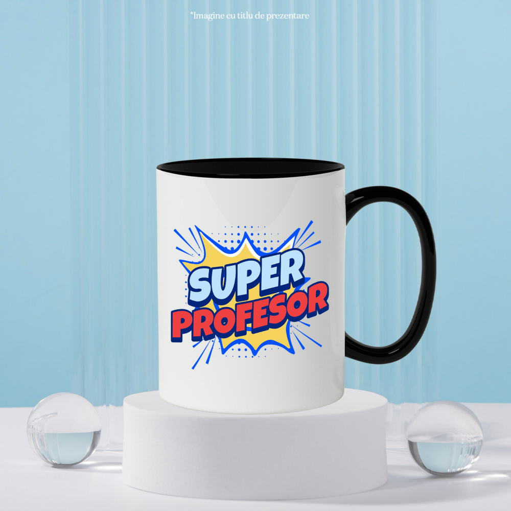 Cana Personalizata Super Profesor – Design Desene Animate pentru Copii și Educație [3]