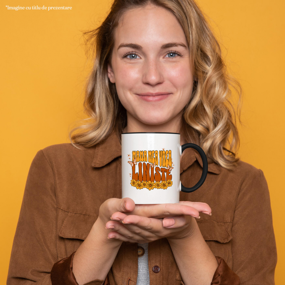 Cana Personalizata Decor Personalizat pentru Mama - Flori Galbene și Mesaj Special [2]