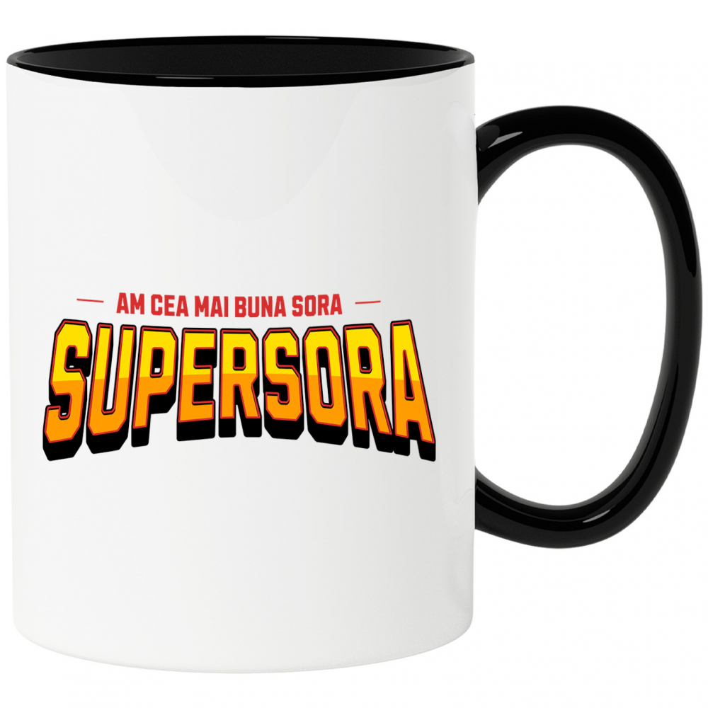 Cana Personalizata Cadou Personalizat pentru Sora | Super Erou Copii | Familie și Iubire [1]