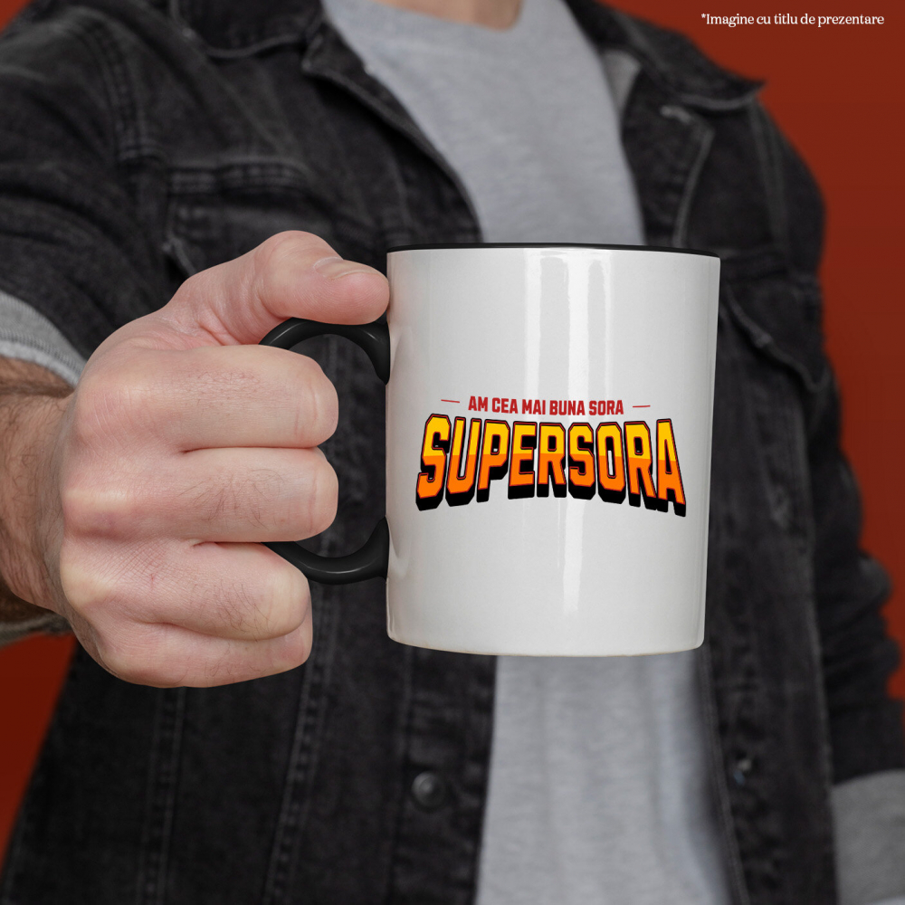 Cana Personalizata Cadou Personalizat pentru Sora | Super Erou Copii | Familie și Iubire [2]