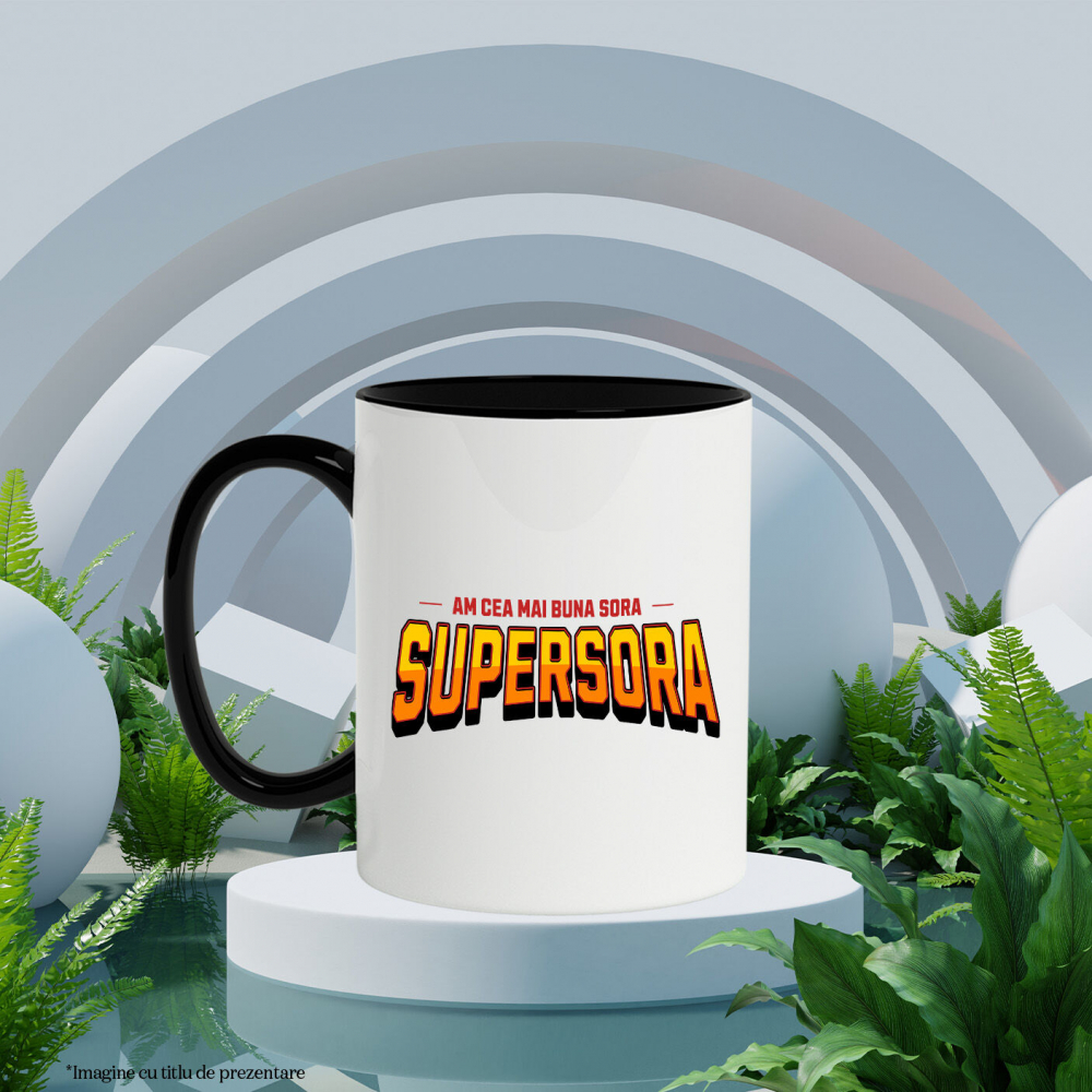 Cana Personalizata Cadou Personalizat pentru Sora | Super Erou Copii | Familie și Iubire [3]