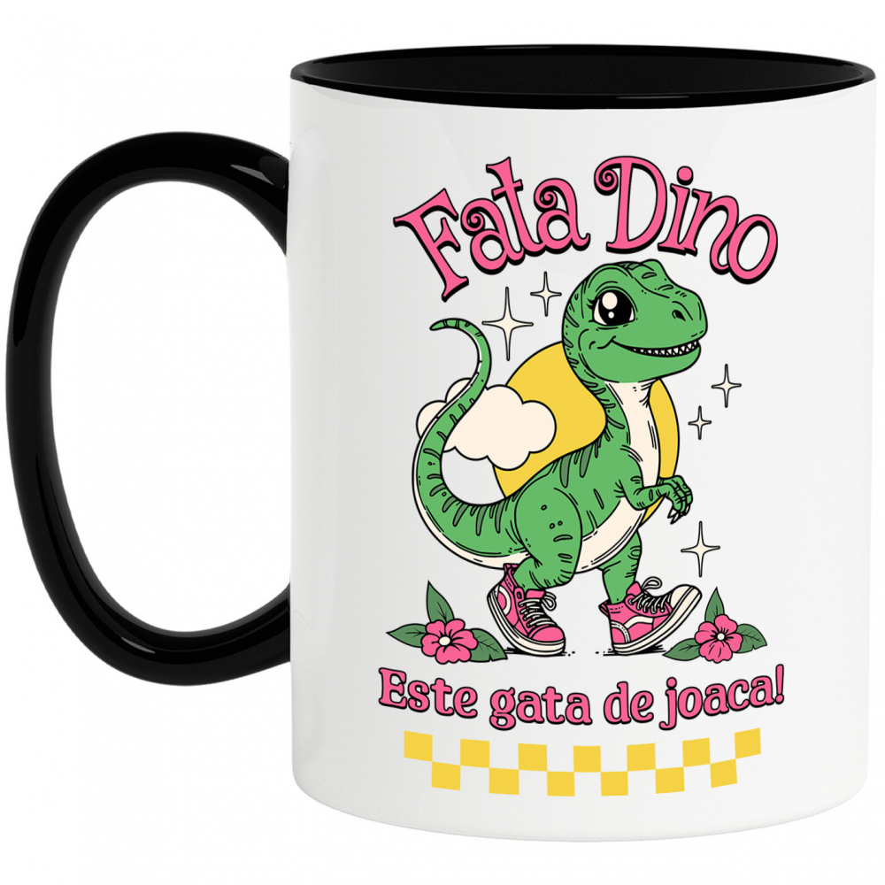 Cana Personalizata Dinozaur cu Adidași Roz Personalizat pentru Copii – Cadou Unic și Distractiv [1]