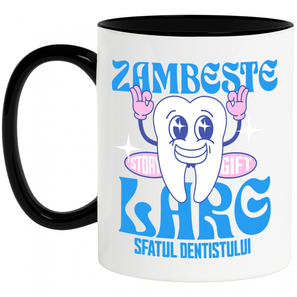 Cana Personalizata Dinte Vesel – Zâmbet Larg, Dentist, Igienă Orală și Meserie Stomatologică [1]