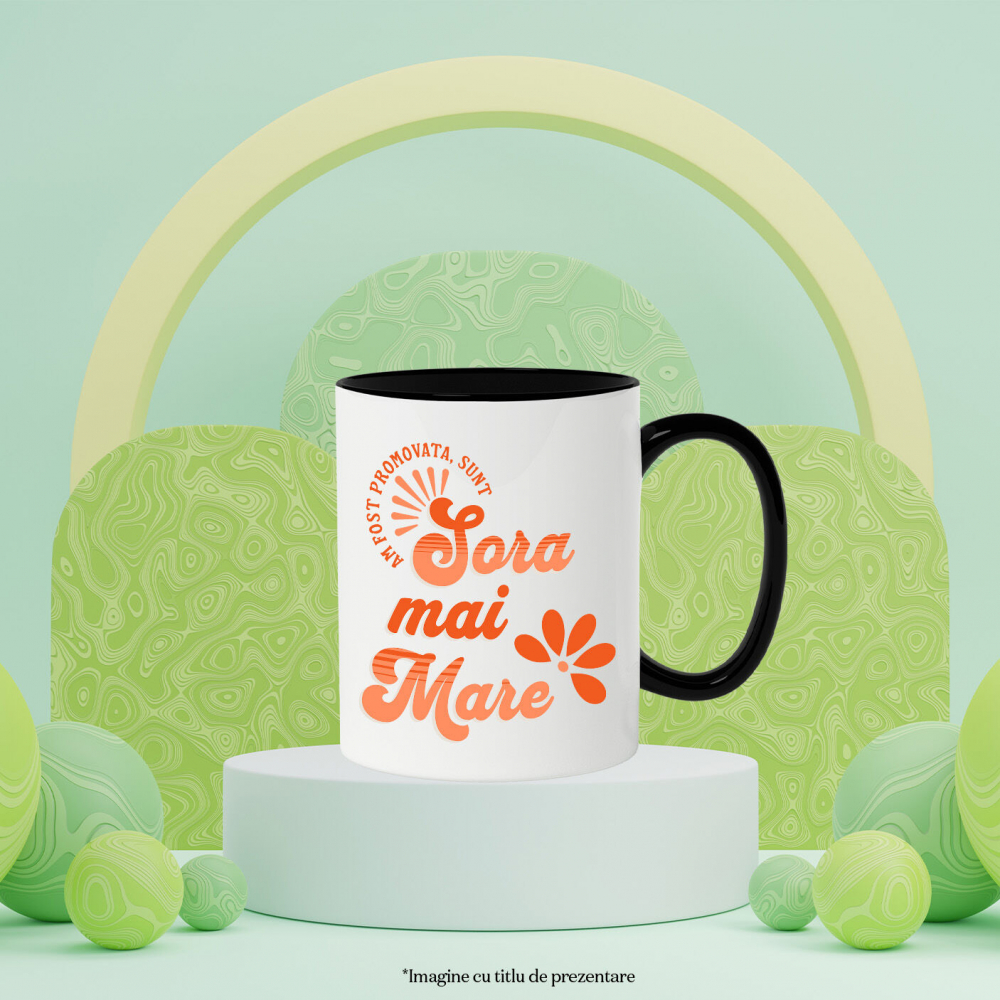Cana Personalizata Sora Mai Mare – Cadou Amuzant pentru Frati și Surori [3]