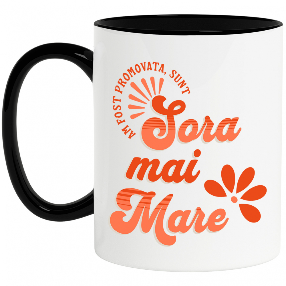 Cana Personalizata Sora Mai Mare – Cadou Amuzant pentru Frati și Surori [1]