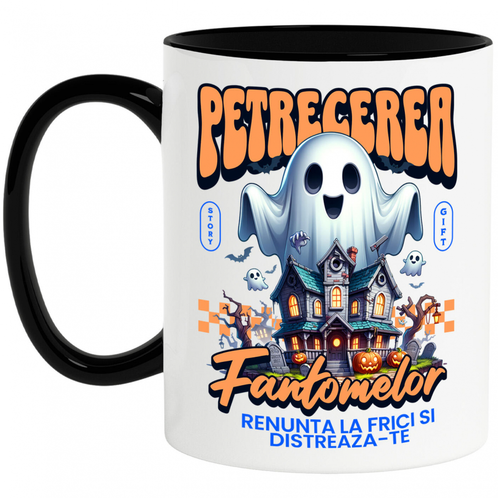 Cana Personalizata Casa Bântuită și Fantome | Petrecerea Fantomelor Halloween [1]
