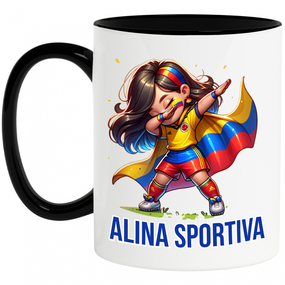 Cana Personalizata Costum Sportiv Fotbal Personalizat „Alina Sportiva” – Cadou Pentru Fete Active [1]