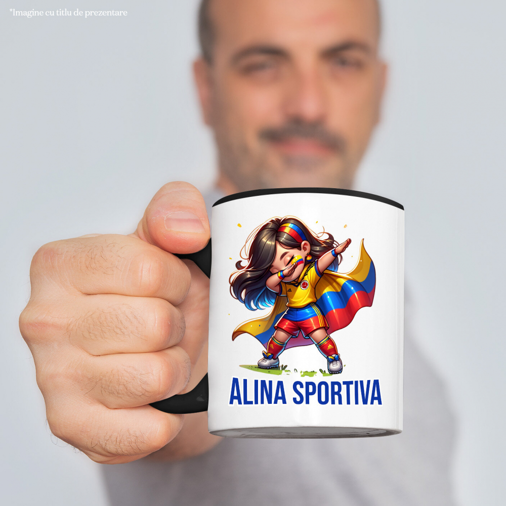 Cana Personalizata Costum Sportiv Fotbal Personalizat „Alina Sportiva” – Cadou Pentru Fete Active [2]