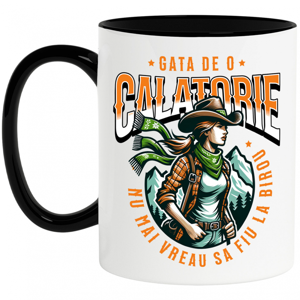 Cana Personalizata Tricou Personalizat Aventură - „Nu Mai Vreau La Birou” | Cadouri Unice [1]