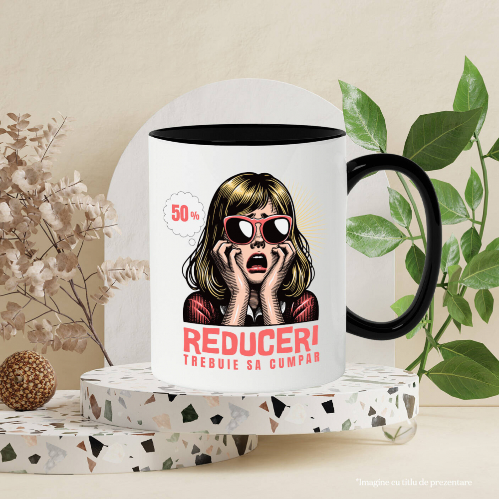 Cana Personalizata Fată Blonda Retro cu Ochelari de Soare - Reduceri și Cadouri Personalizate [3]