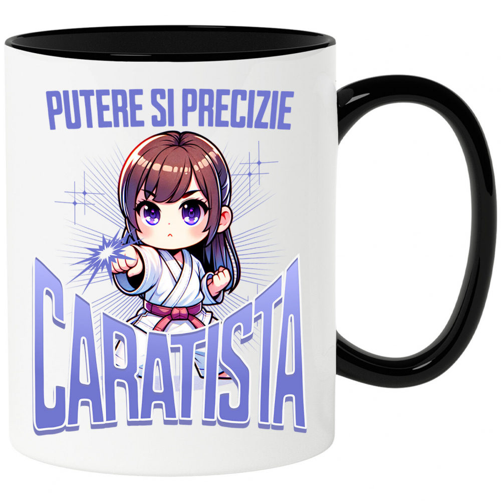Cana Personalizata Fată Anime Karate – Putere, Disciplină și Motivație [1]