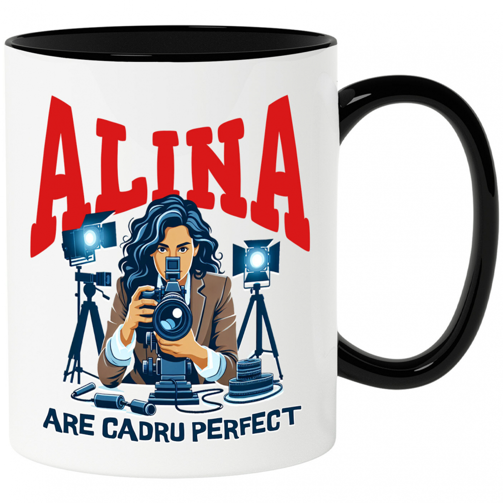 Cana Personalizata Femeie Fotograf cu Aparat Foto – Cadou Personalizat pentru Pasionații de Fotografie [1]