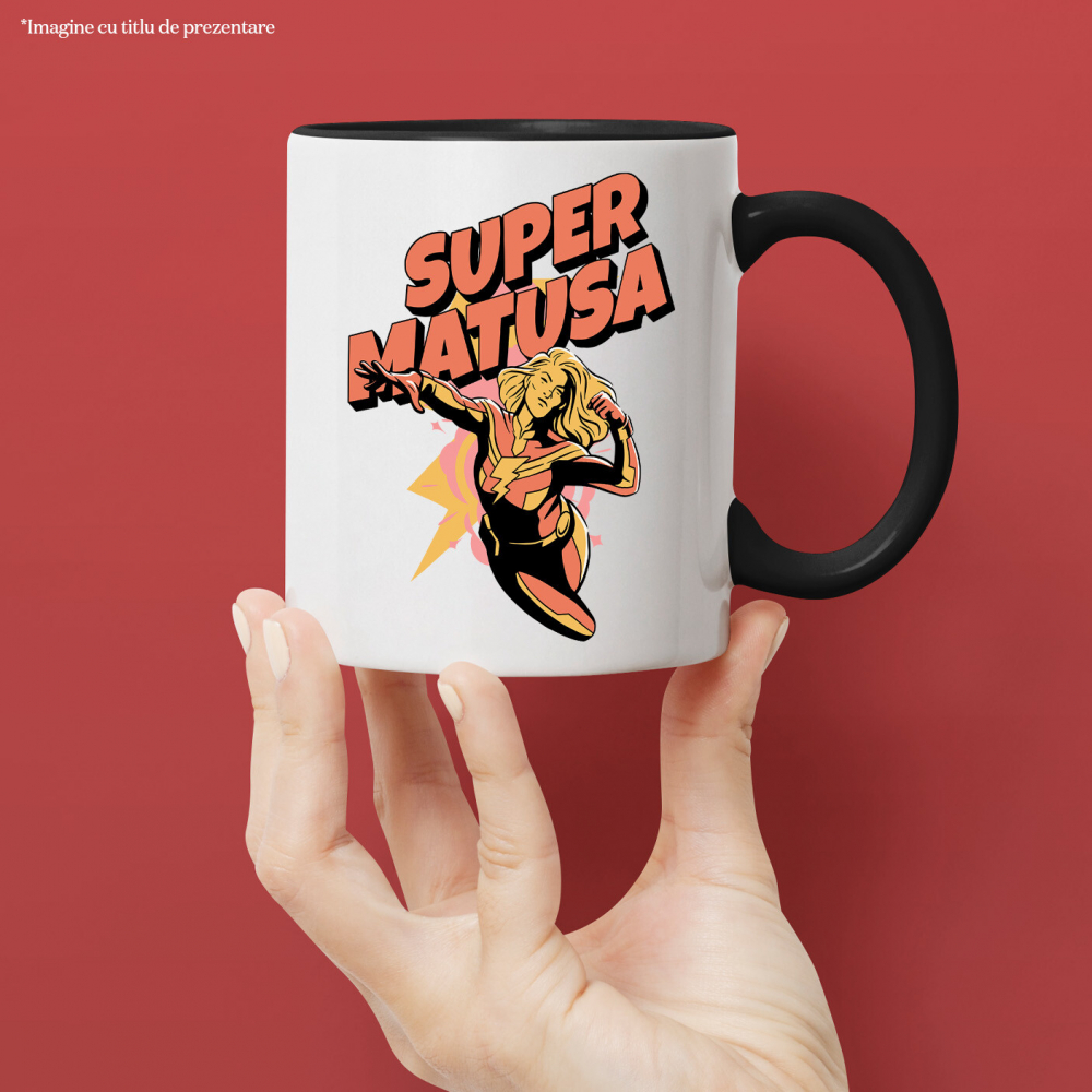Cana Personalizata Cadou Personalizat „Super Mătușă” | Femeie Super Erou pentru Familie și Iubire [2]