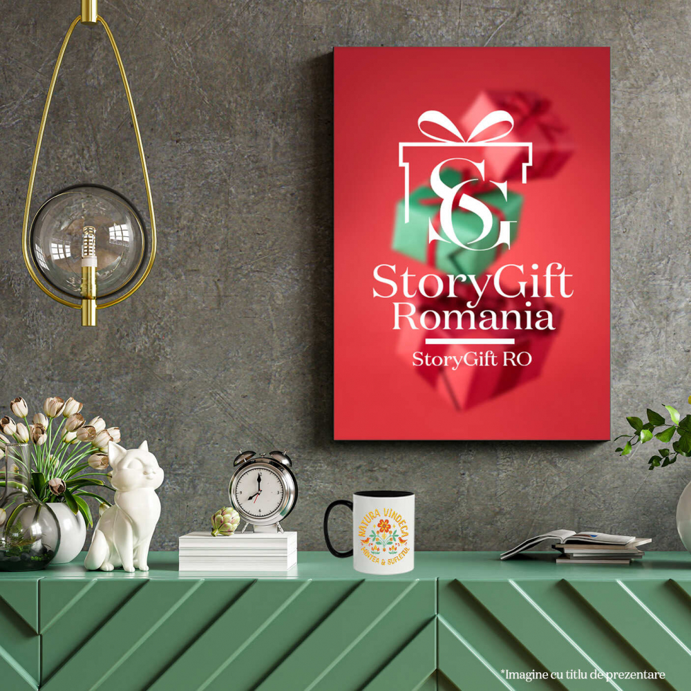 Cana Personalizata Flori Colorate și Păsări cu Text „Natura Vindecă Mintea și Sufletul” | Cadouri Personalizate pentru Femei, Familie și Prieteni [4]