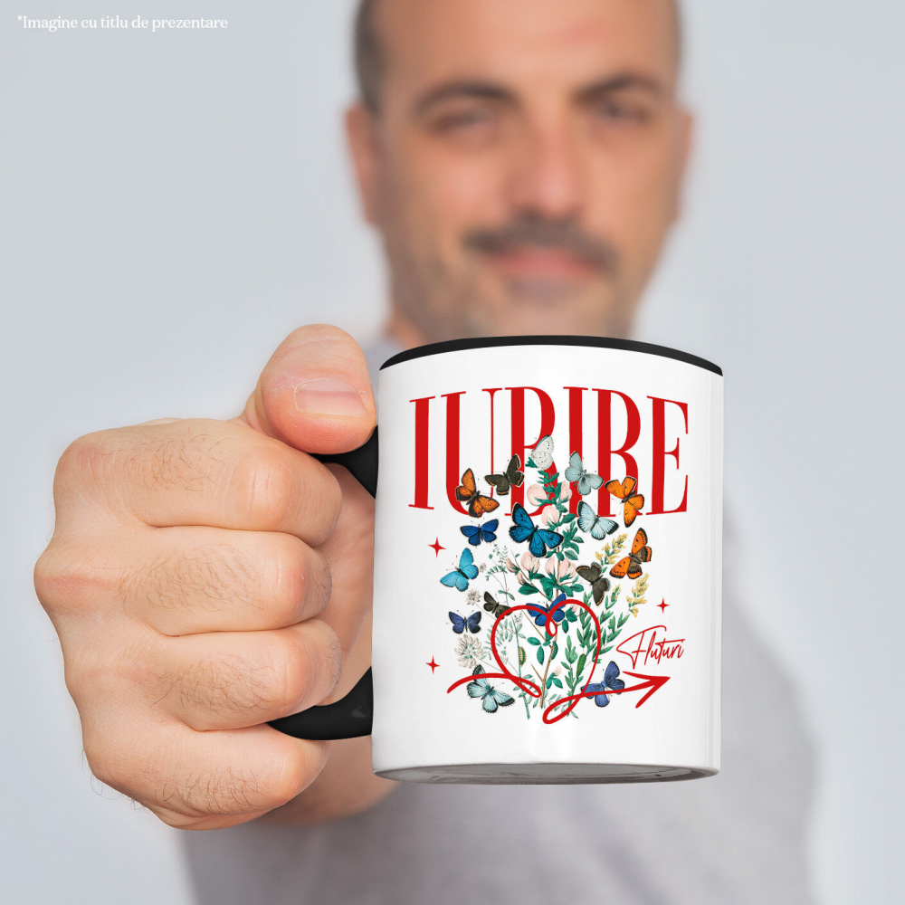 Cana Personalizata Trandafir Colorat Arta Pictura Curgătoare pentru Cea Mai Bună Prietenă | Cadouri Personalizate pentru Familie și Prieteni [2]