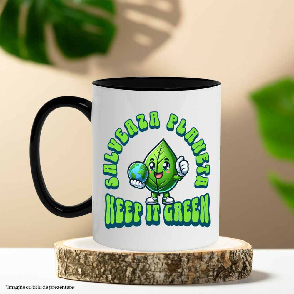 Cana Personalizata "Produse ecologice personalizate – Salvează planeta, keep it clean, protejează mediul" [3]