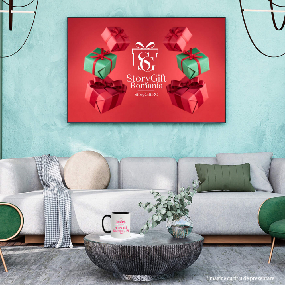 Cana Personalizata „Funda Roz cu Mesaj „Loading… Se Apropie Valentine's Day” - Cadou Personalizat Dragoste, Valentine's Day” [4]