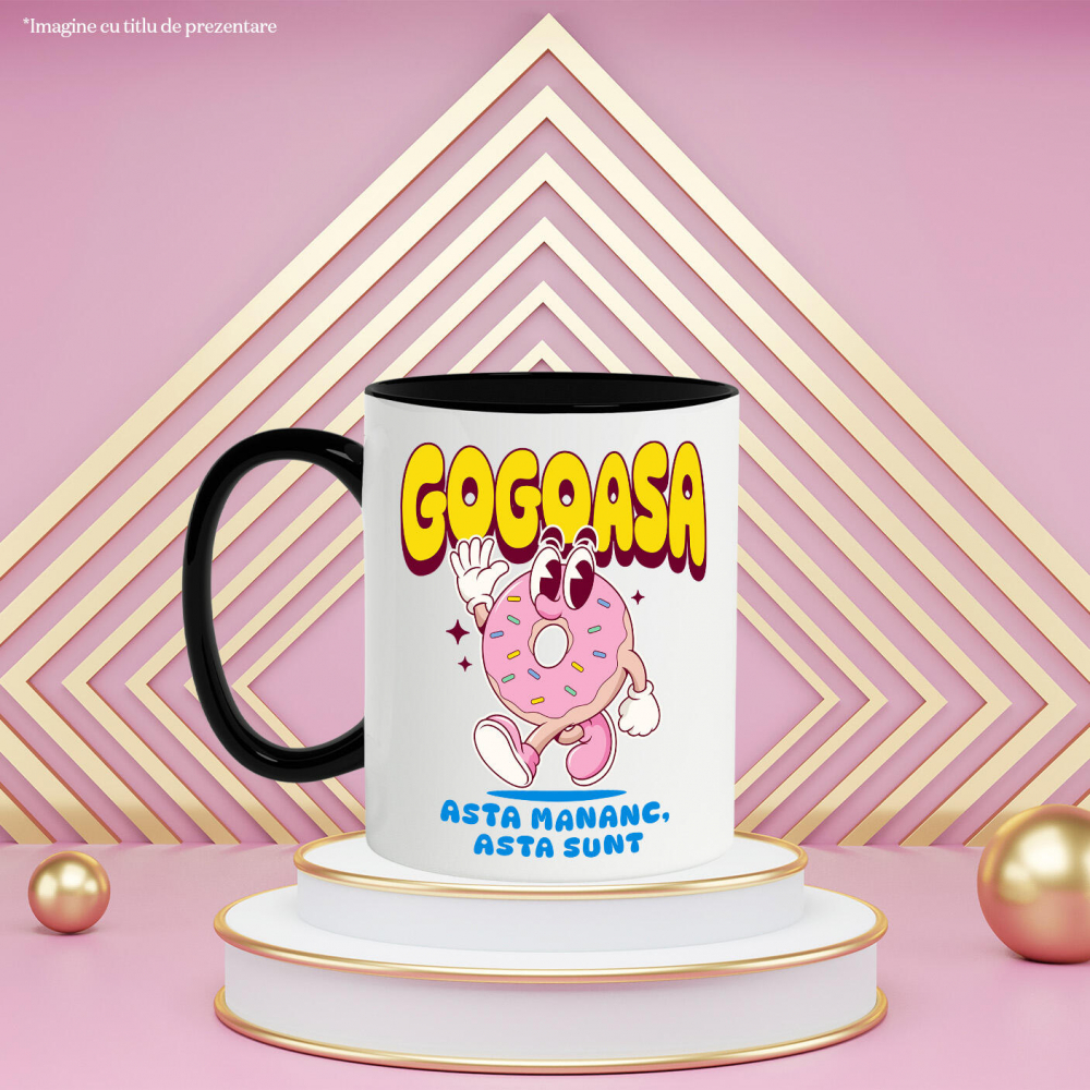 Cana Personalizata Cadou personalizat gogoasă glazurată roz | Amuzant și delicios pentru copii și familie [3]