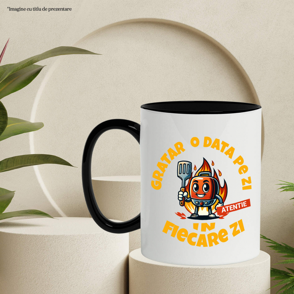 Cana Personalizata Produse personalizate pentru iubitorii de grătar | Cadouri amuzante cu paletă și flăcări [3]