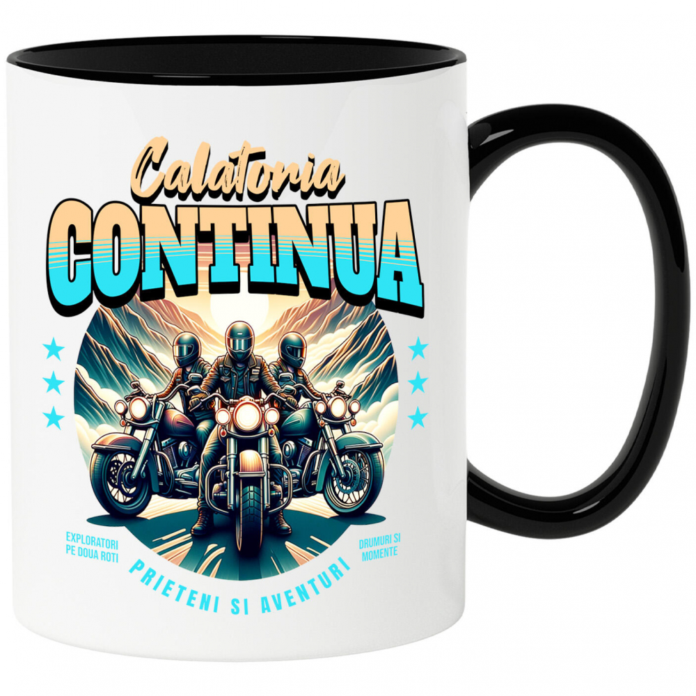 Cana Personalizata Grup de Prieteni Motocicliști – Aventura și Călătorie pe Munți [1]