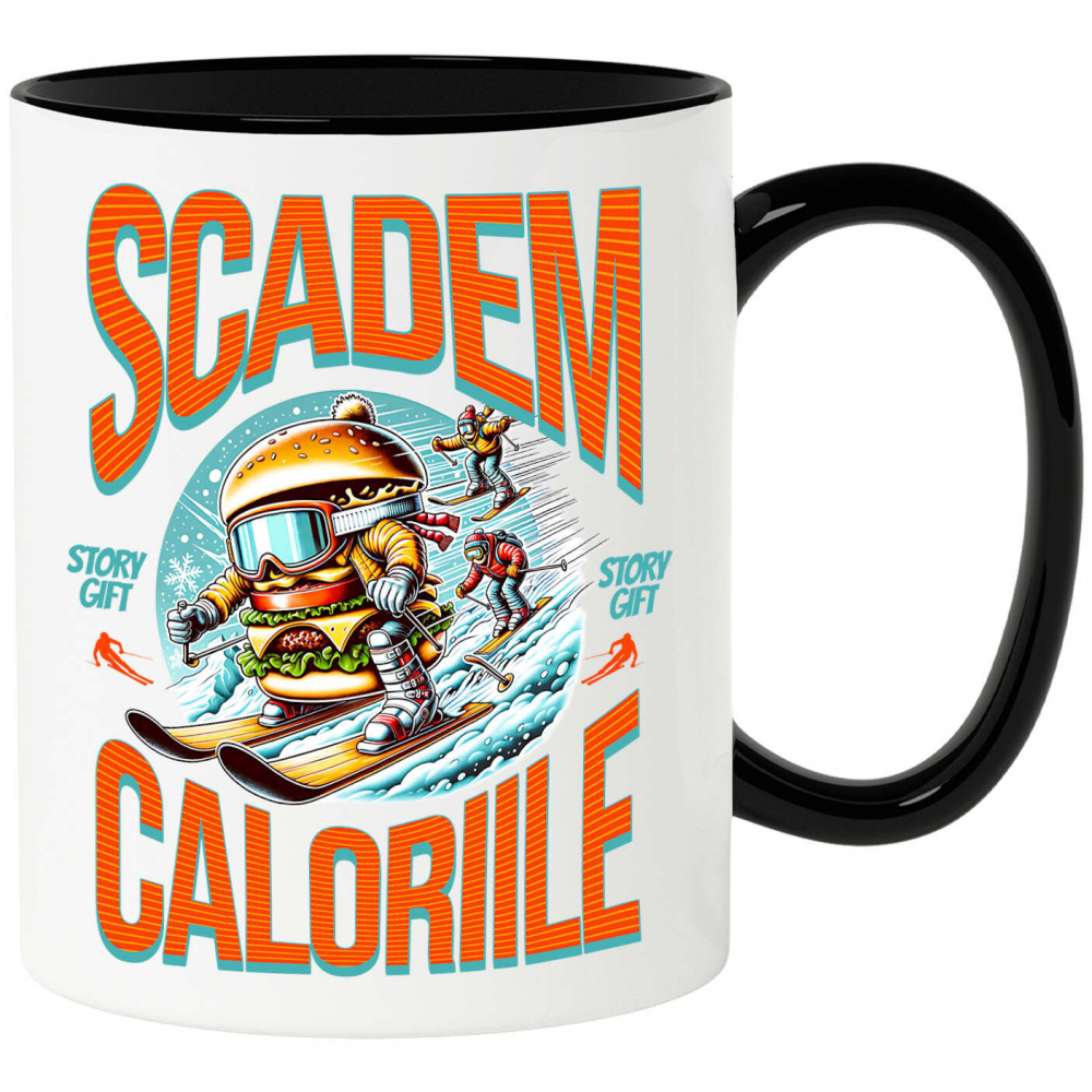 Cana Personalizata Hamburger Cu Ochelari De Snowboard – Design Amuzant pentru Iubitorii Iernii [1]