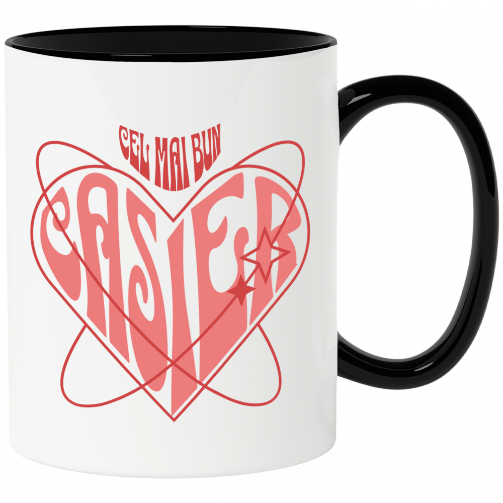 Cana Personalizata Iluzie Optică Inimă – Muncă și Pasiune în Meserie – Casier, Dragobete [1]