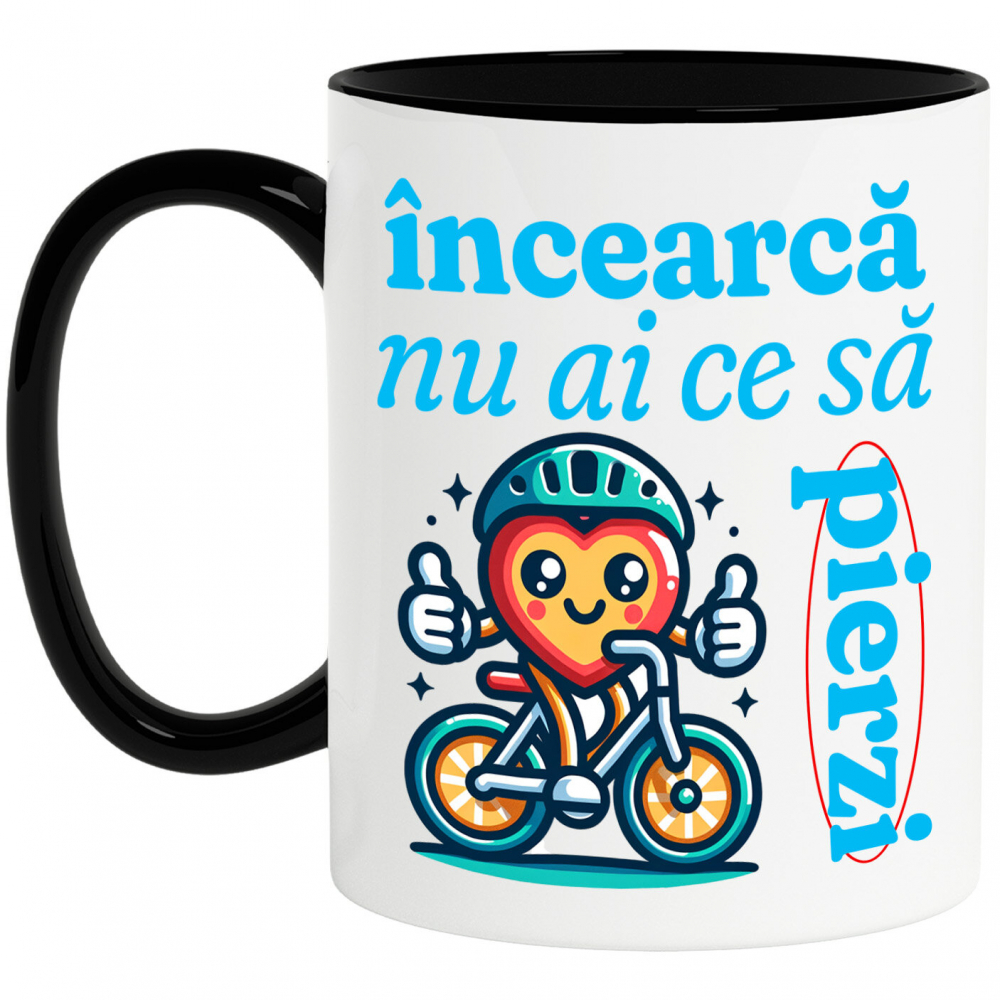 Cana Personalizata Cască Bicicletă Personalizată și Inimă Colorată – Cadou Sportiv Unic [1]