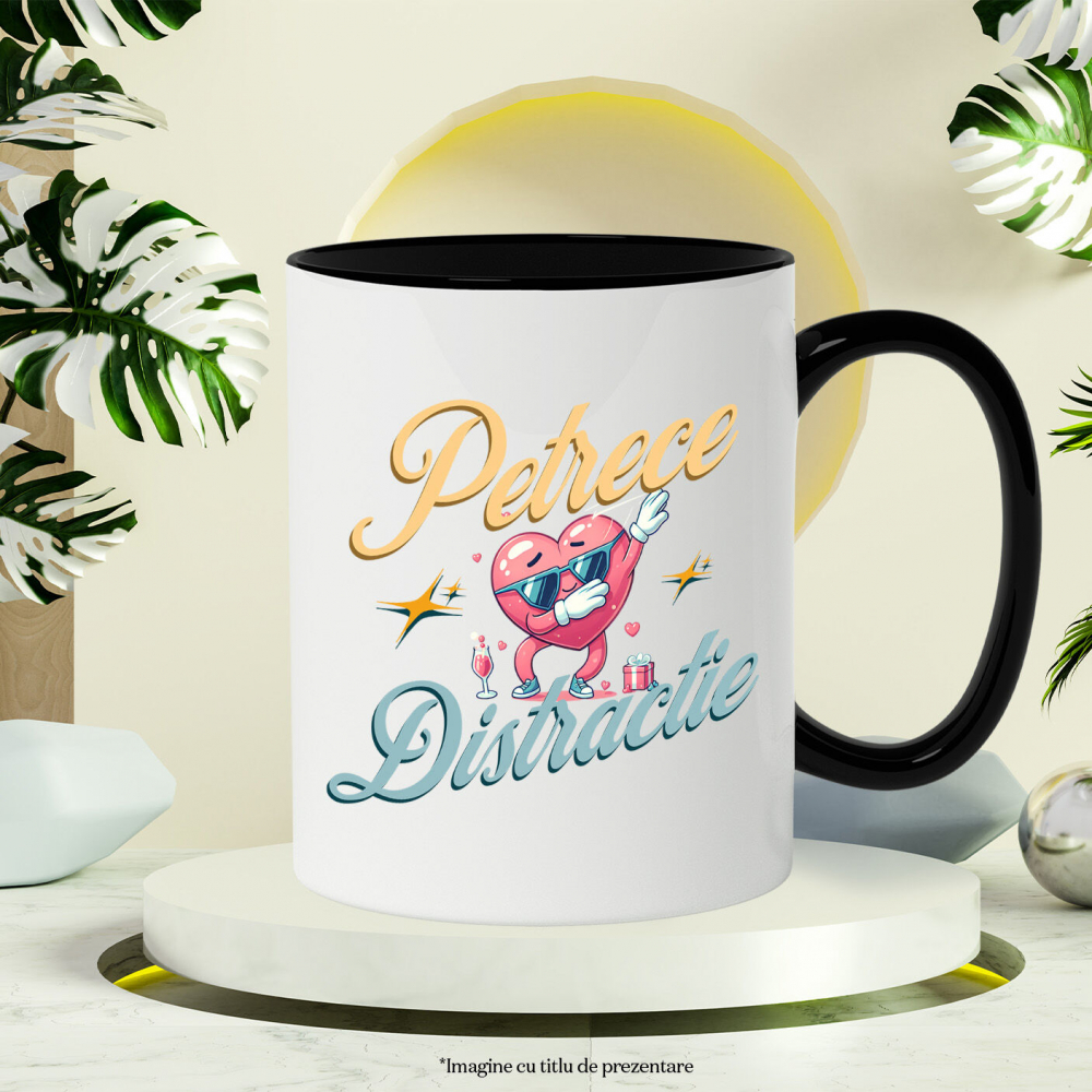 Cana Personalizata Inima Cool cu Ochelari de Soare - Petrecere și Distracție pentru Toți [3]