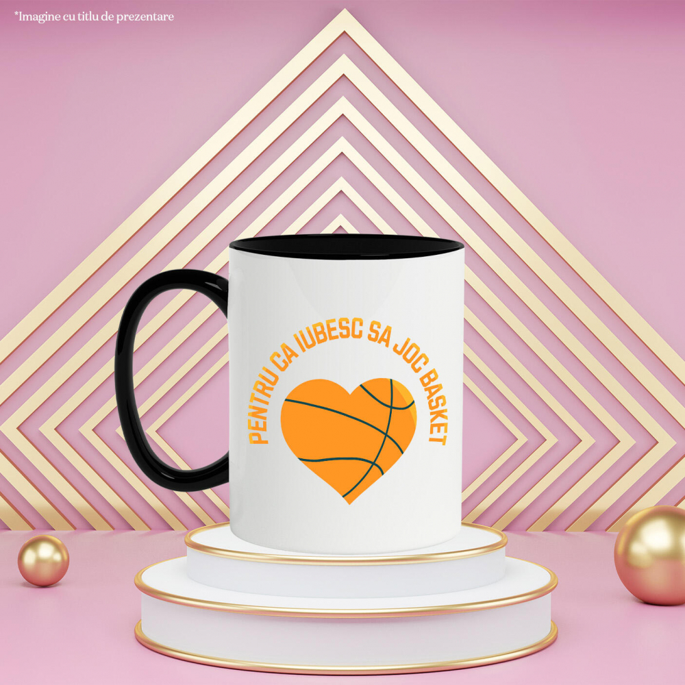 Cana Personalizata Design Motivațional – Baschet, Sănătate și Spirit de Echipă [3]