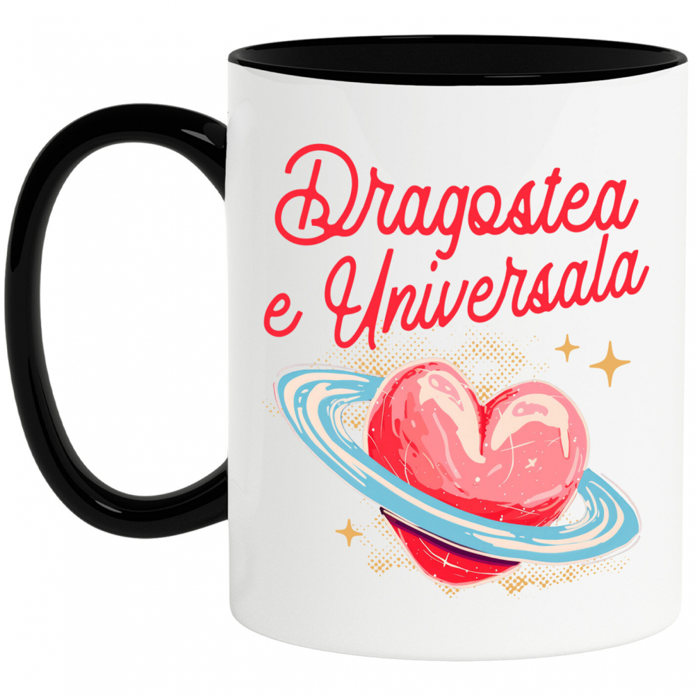 Cana Personalizata „Inima Stil Arta Creion - Cadou Personalizat „Dragostea E Universală” pentru Familie, Copii, Tati și Prieteni de Valentine’s Day” [1]