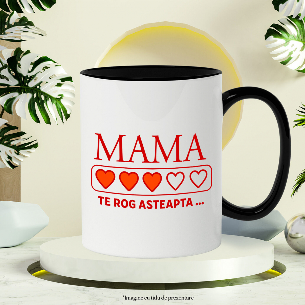 Cana Personalizata "Inimi Pline de Culoare – Cadouri Personalizate pentru Mama cu Mesaj Iubire" [3]