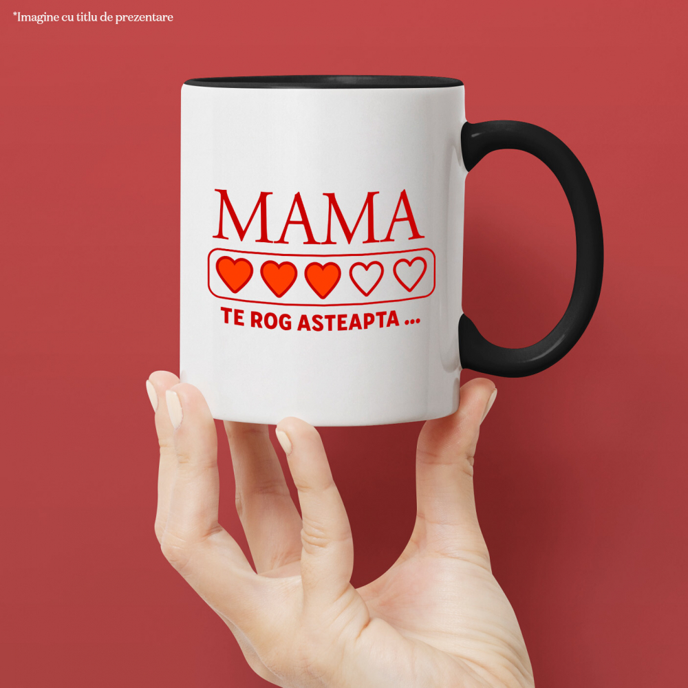 Cana Personalizata "Inimi Pline de Culoare – Cadouri Personalizate pentru Mama cu Mesaj Iubire" [2]