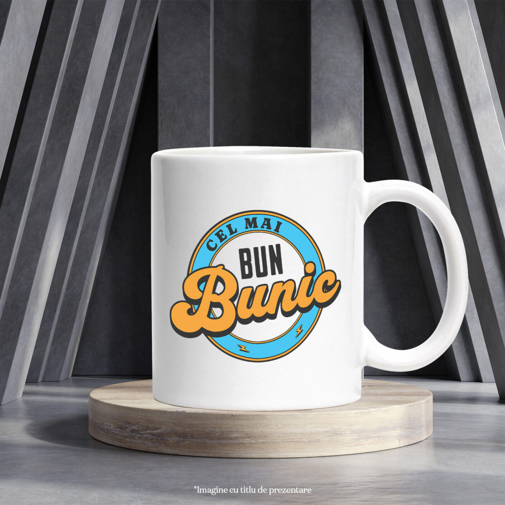Cana Personalizata „Mesaj pentru Cel Mai Bun Bunic - Cadou Personalizat Familie, Copii” [3]