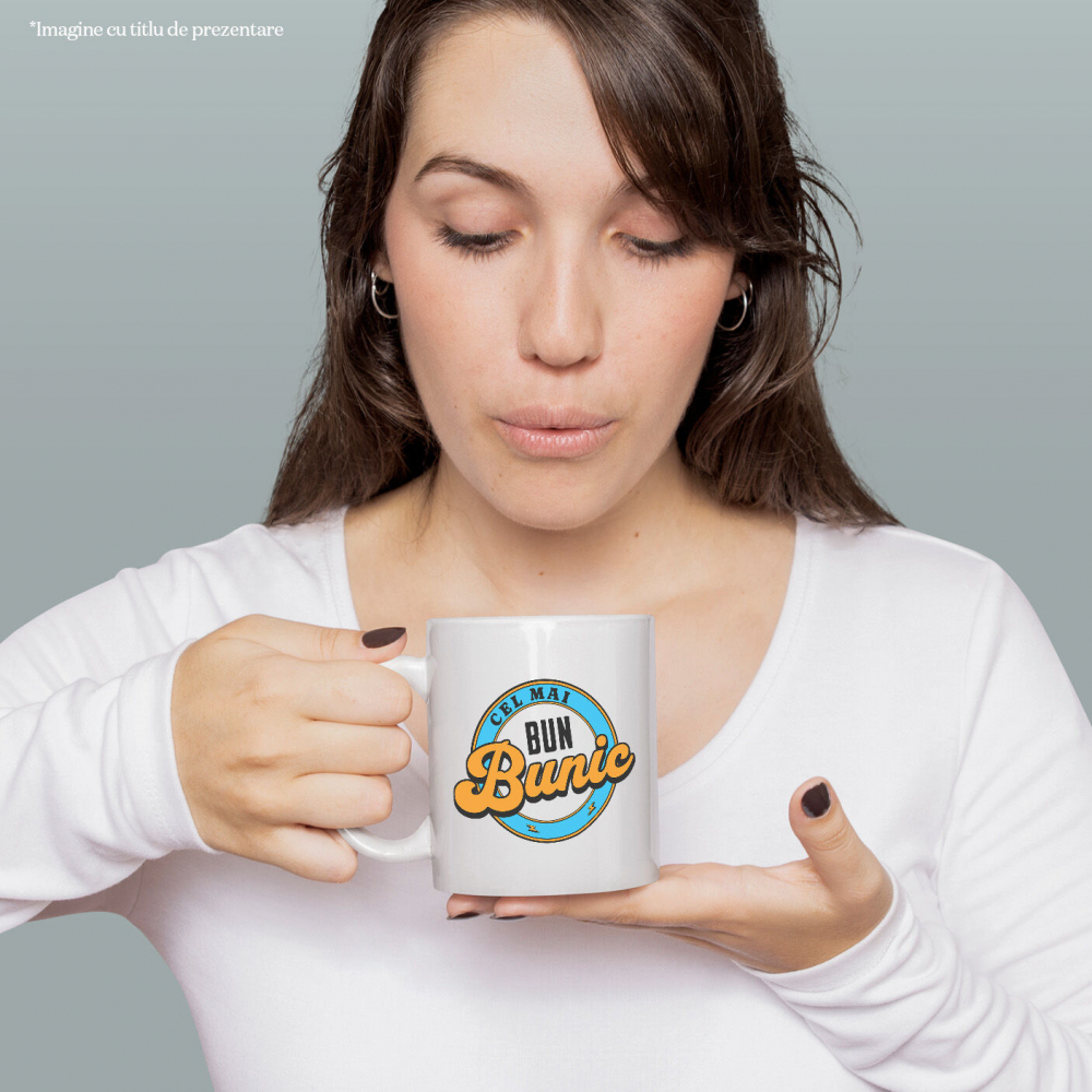 Cana Personalizata „Mesaj pentru Cel Mai Bun Bunic - Cadou Personalizat Familie, Copii” [2]