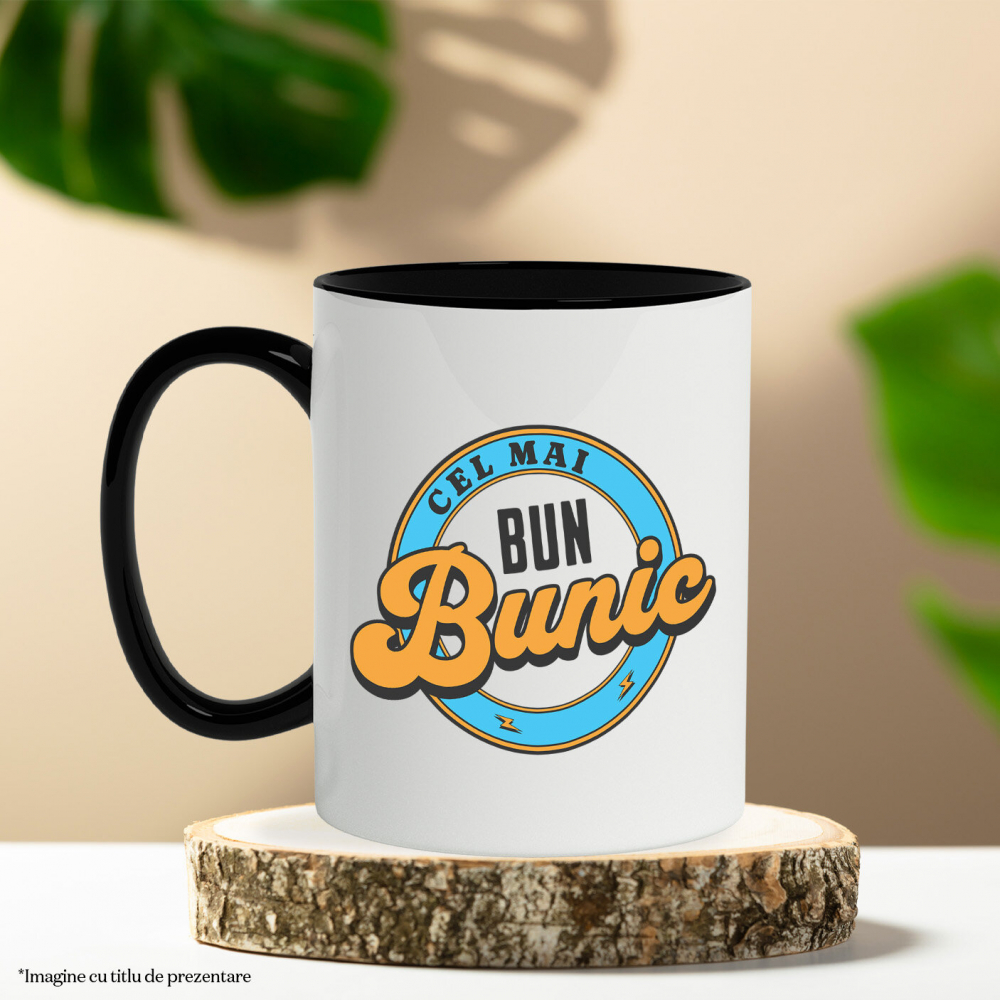 Cana Personalizata „Mesaj pentru Cel Mai Bun Bunic - Cadou Personalizat Familie, Copii” [3]