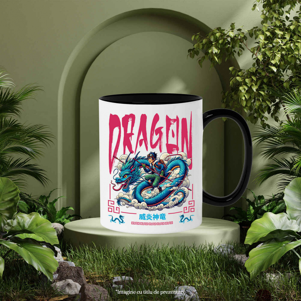 Cana Personalizata Cultura Chinezească Dragon Stil Șarpe Cu Aventurist - Cadouri Personalizate pentru Familie, Copii, Tati și Prieteni [3]