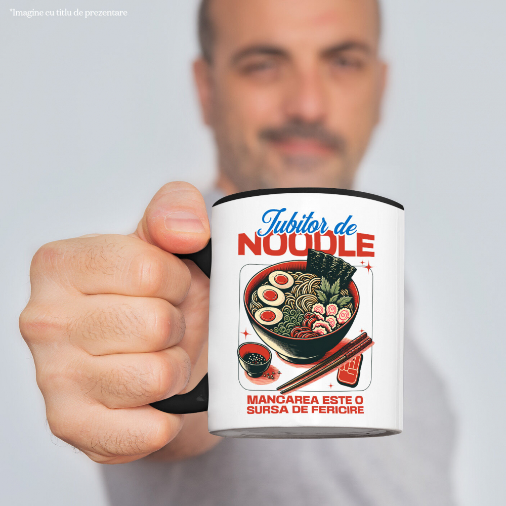 Cana Personalizata Supă ramen personalizată cu ou și legume – Cadou perfect pentru iubitorii de mâncare asiatică și anime [2]