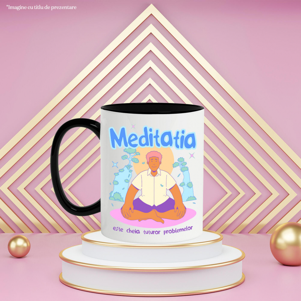 Cana Personalizata Bărbat în Poziție de Yoga – Meditație, Relaxare și Echilibru [3]