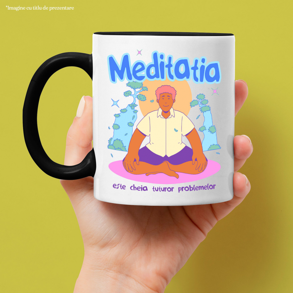 Cana Personalizata Bărbat în Poziție de Yoga – Meditație, Relaxare și Echilibru [2]