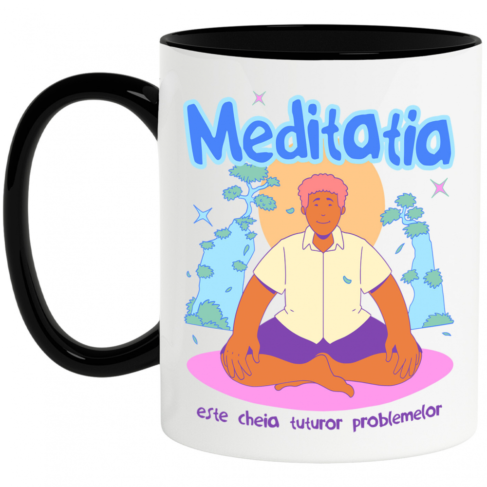 Cana Personalizata Bărbat în Poziție de Yoga – Meditație, Relaxare și Echilibru [1]