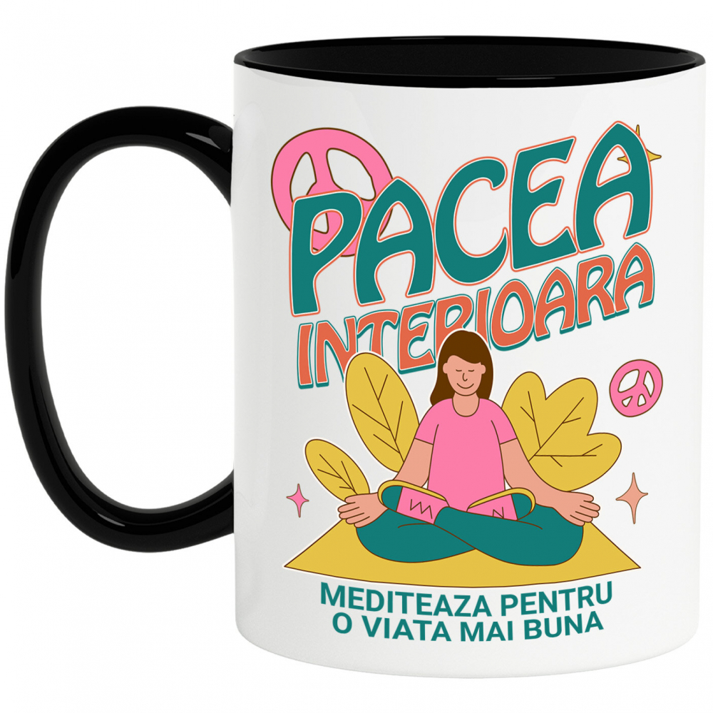Cana Personalizata Femeie în Poziție de Yoga – Relaxare și Meditație pentru Echilibru Interior [1]