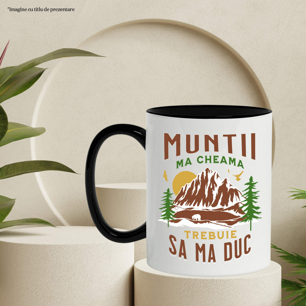 Cana Personalizata "Munte Înalt Apus De Soare – Aventură în Natură și Peisaje Montane" [3]