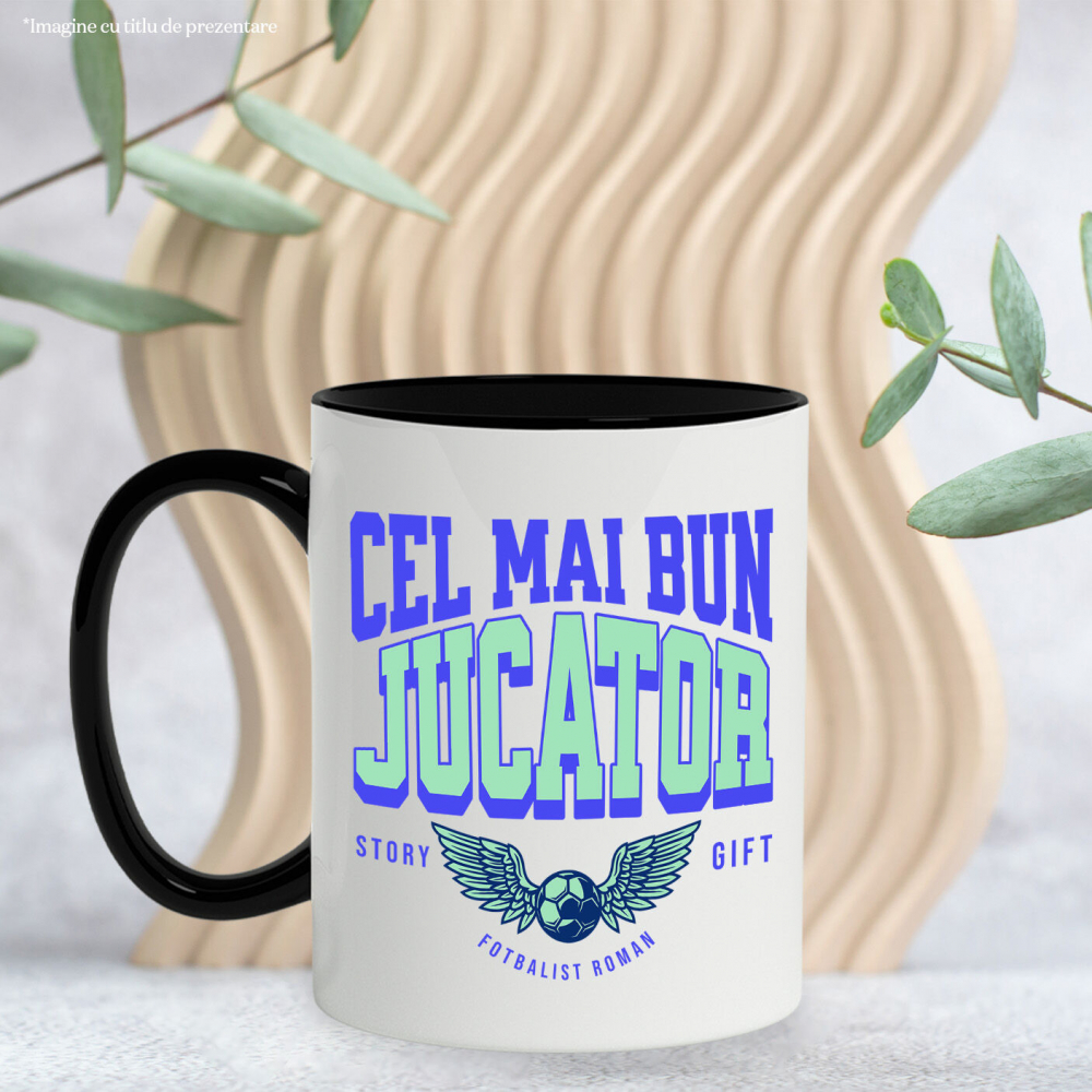 Cana Personalizata Minge fotbal personalizată cu aripi de înger pentru copii, tati și prieteni - Cadouri personalizate pentru familie [3]