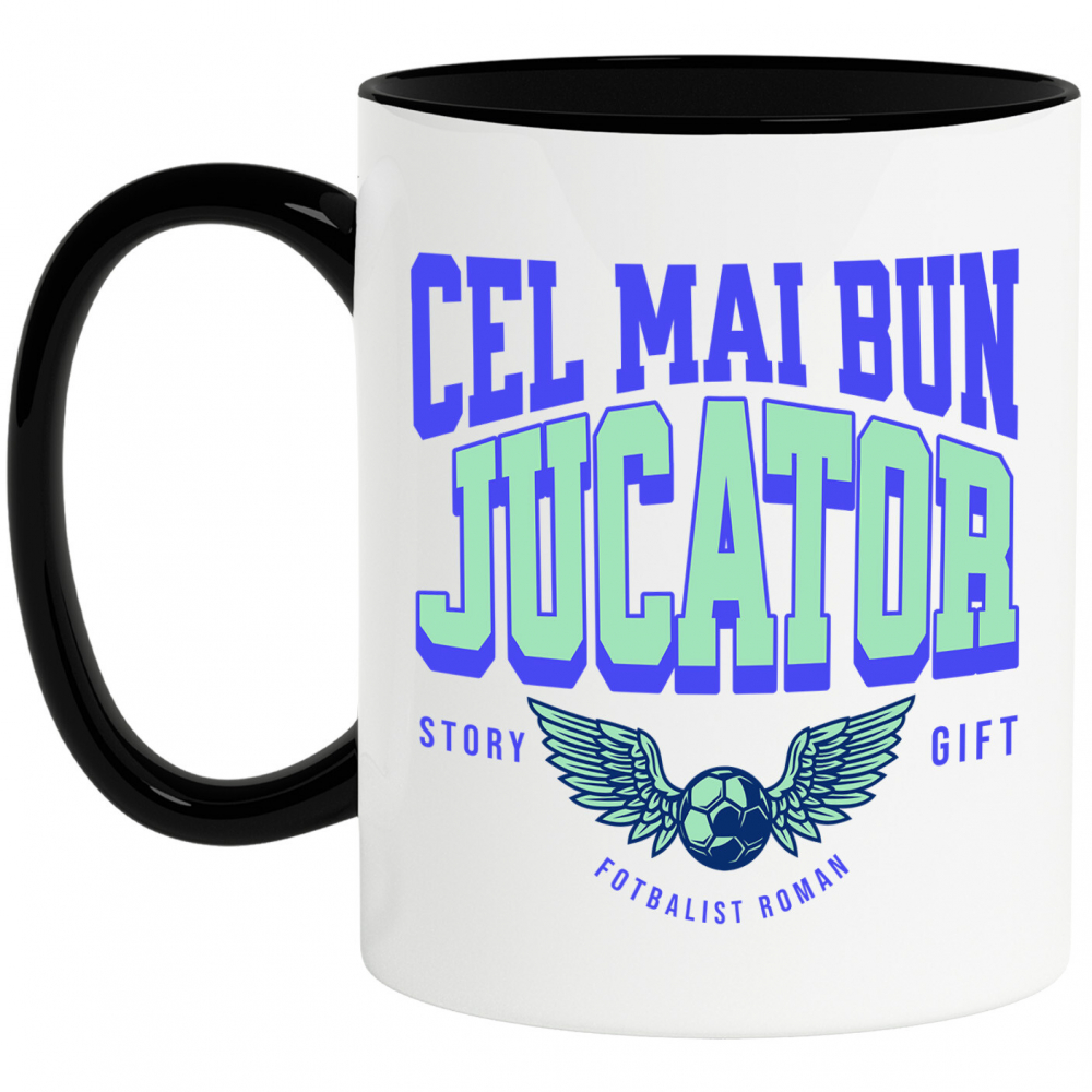 Cana Personalizata Minge fotbal personalizată cu aripi de înger pentru copii, tati și prieteni - Cadouri personalizate pentru familie [1]