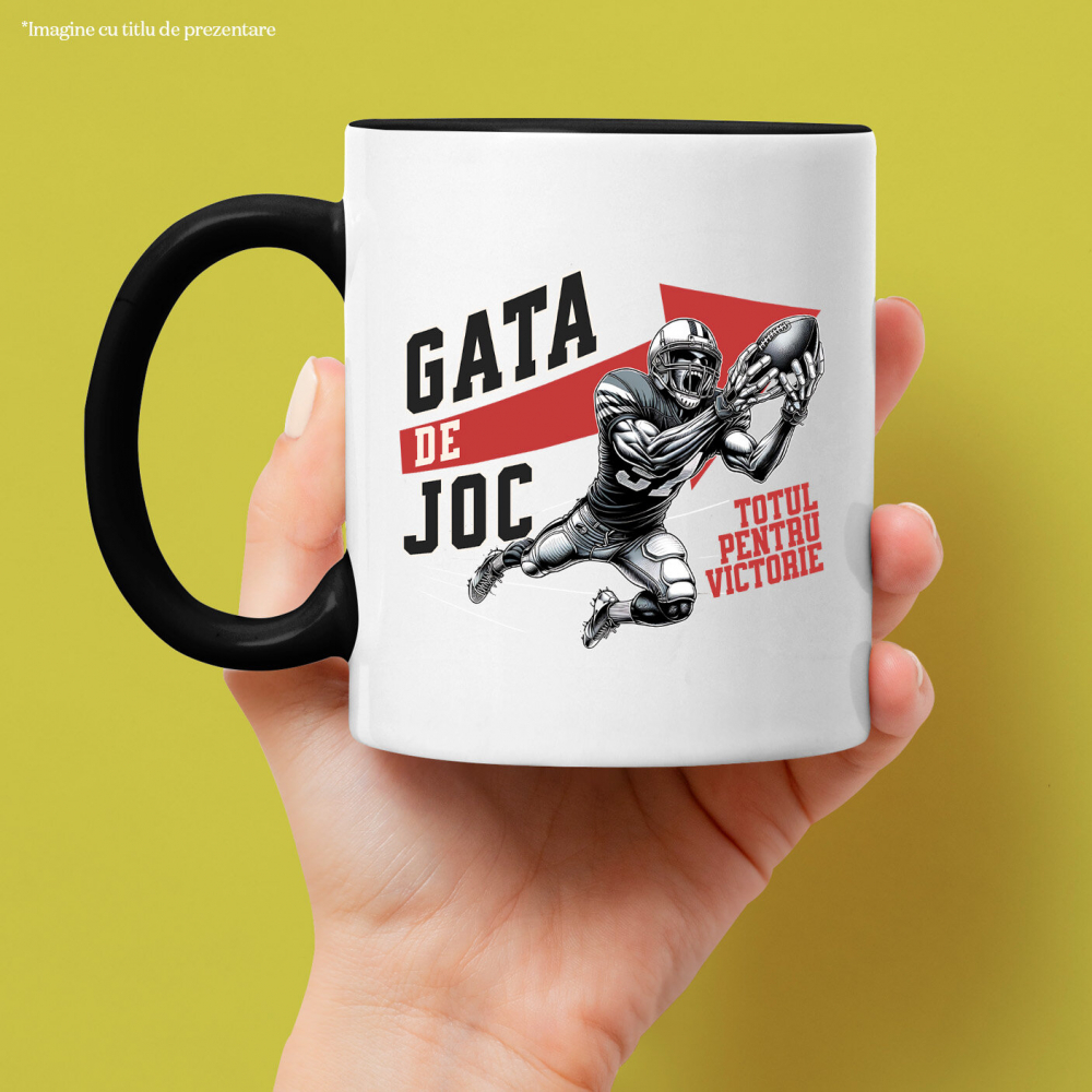 Cana Personalizata Jucător de Fotbal American – Design Sportiv pentru Cadouri Personalizate [2]