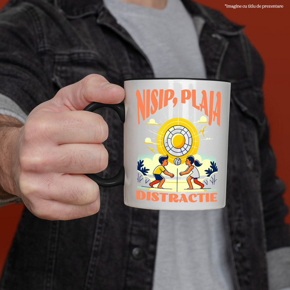 Cana Personalizata Jucători De Volei Plajă Tropocală – Cadouri Personalizate Pentru Familie, Copii și Tati [2]